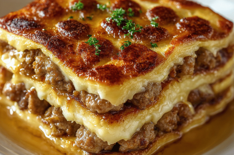 Pancake Sausage Casserole | Sweet, Savory & Perfect for Brunch