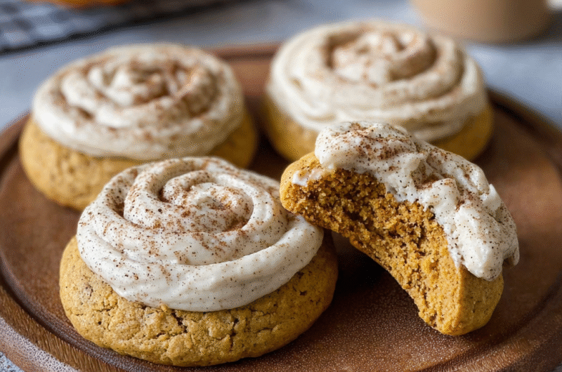 Soft Pumpkin Cookies with Cinnamon Frosting | Fall’s Ultimate Treat