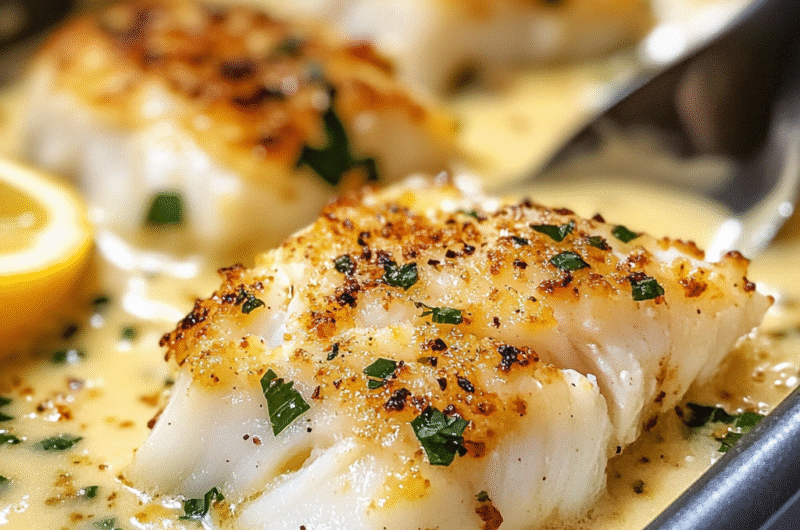 Baked Cod in Coconut Lemon Cream Sauce: A Light & Flavorful Seafood Dish