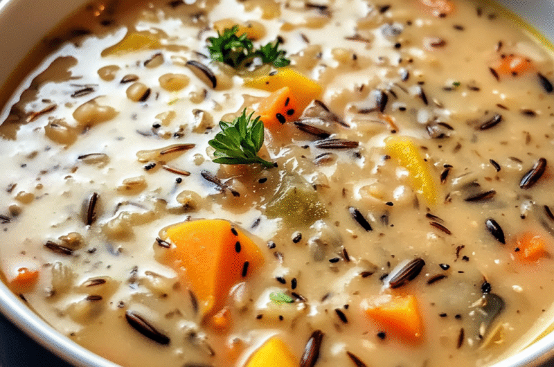 Cozy Autumn Wild Rice Soup: A Heartwarming Seasonal Delight